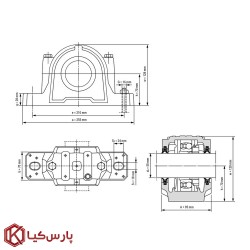 یاتاقان دوتکه SN 511 برند KG
