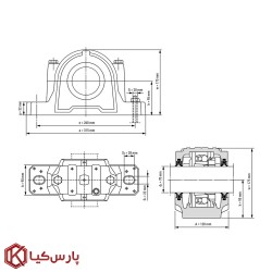 یاتاقان دوتکه SN 516 برند KG