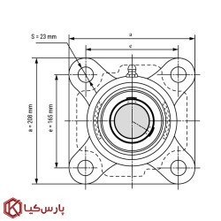 یاتاقان F216 آساهی با شفت 80 میلی متر