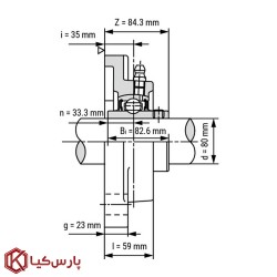 یاتاقان F216 آساهی با شفت 80 میلی متر