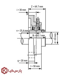 یاتاقان بلبرینگ UCF213 برند SKF