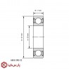 بلبرینگ شیار عمیق 6805 2RS C3 برند SKF