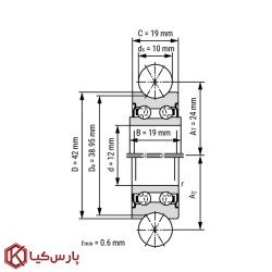 غلتک بلبرینگ LFR5301 2RS چینی