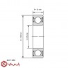 بلبرینگ شیار عمیق 6017 2RS C3 برند SKF