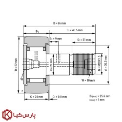 رولبرینگ گوشکوبی KR52 برند IKO
