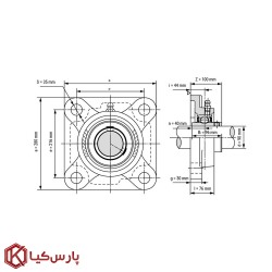 یاتاقان F318 آساهی با شفت 90 میلی متر