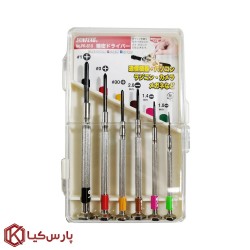 مجموعه 6 عددی پیچ گوشتی ساعتی سان فلگ مدل PR-810