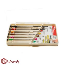مجموعه 6 عددی پیچ گوشتی ساعتی سان فلگ مدل PR-810