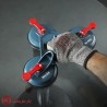 قاپک سنگ و شیشه سه قلو رونیکس 150 کیلو گرم استیل مدل RH-9928