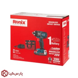پیچ گوشتی شارژی 20 ولت براشلس رونیکس مدل 8906