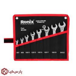 ست 8 عددی آچار دو سر تخت رونیکس مدل RH-2204