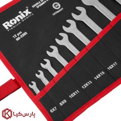 ست 12 عددی آچار دو سر تخت رونیکس مدل RH-2205