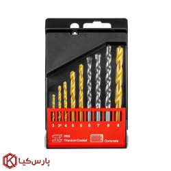 ست مته ترکیبی آهن و بتن 9 عددی رونیکس مدل RH-5585