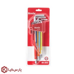 آلن شش گوش 9 عددی بلند الوان رونیکس مدل RH-2042