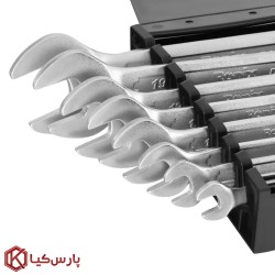 مجموعه 8 عددی آچار دو سر تخت با کیف رونیکس مدل RH-2201