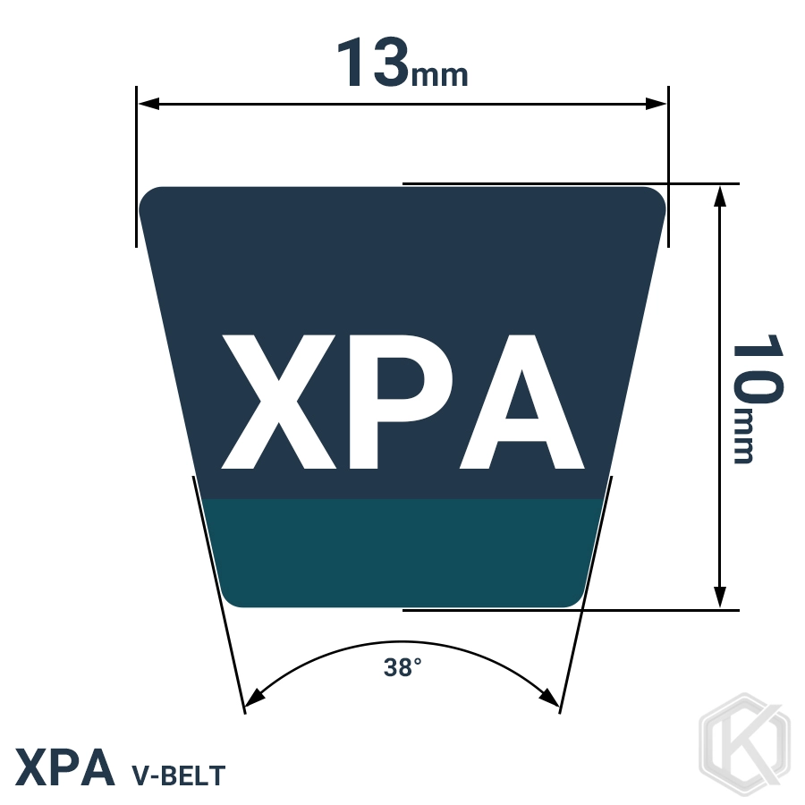 شمای فنی تسمه XPA957