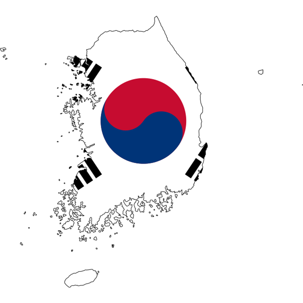 نقشه کشور کره جنوبی